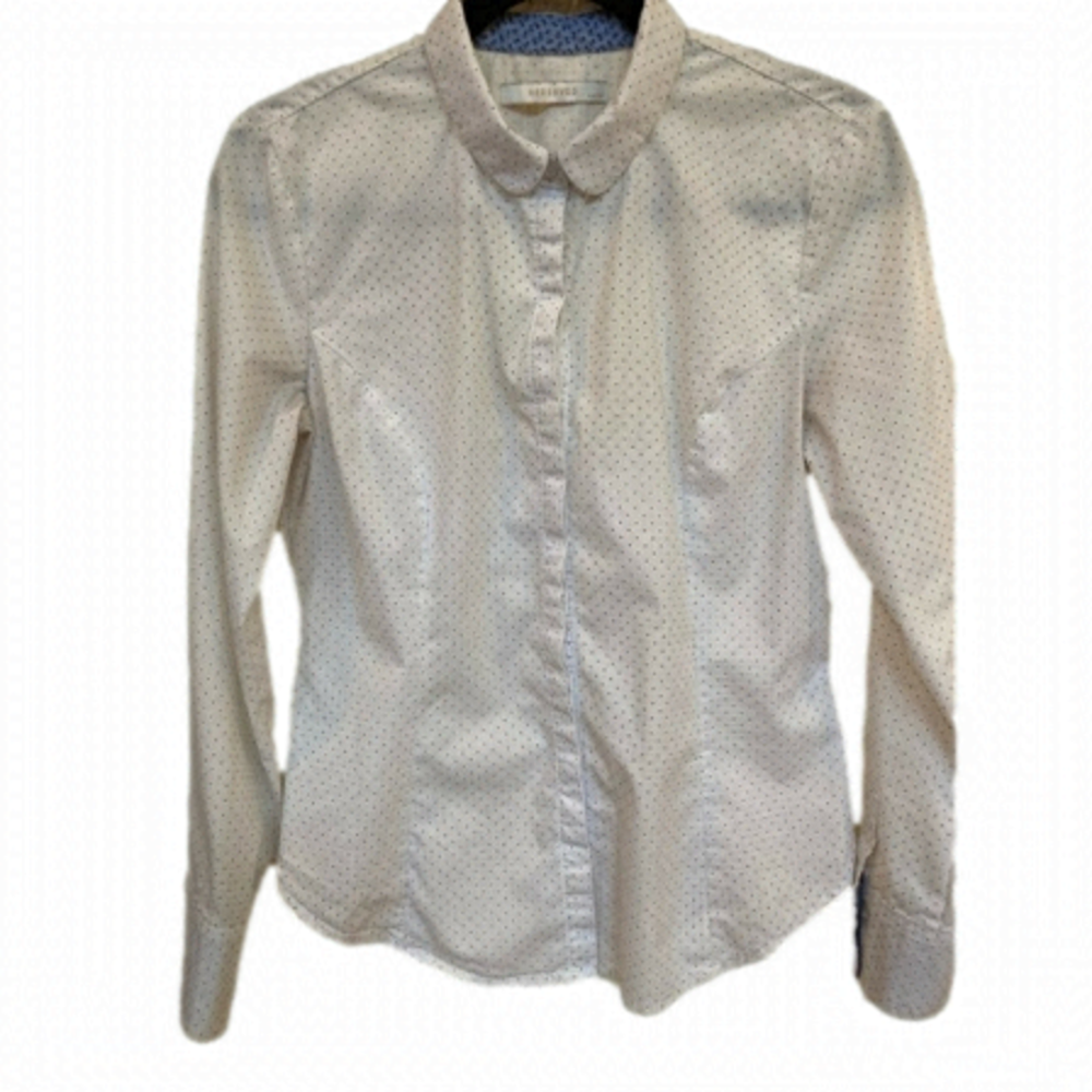 𝅺RESERVED polka dot button down dress shirt